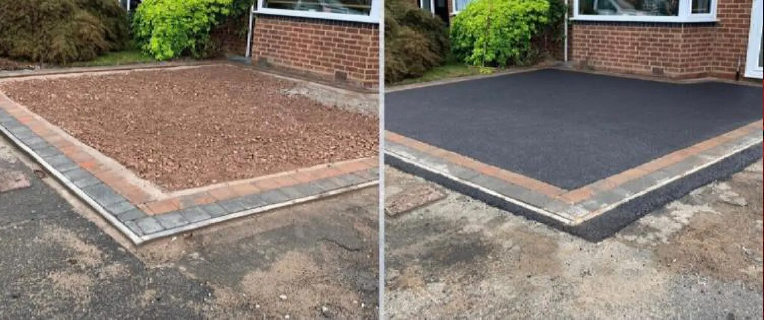 tarmac drive before and after