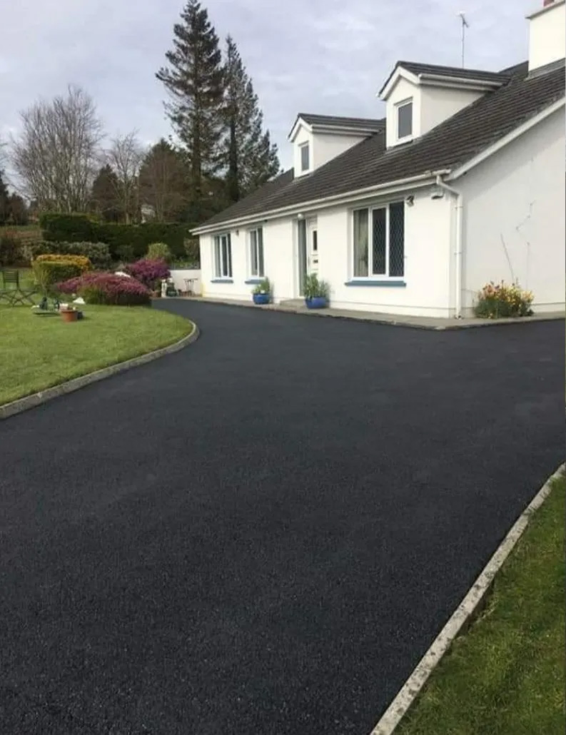 newly tarmacked drive