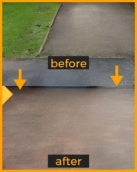 Paved driveway